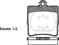 Remsa REAR DISC BRAKE PADS - MERCEDES BENZ E CLASS DB1428 E