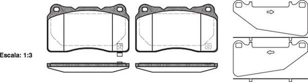 Remsa FRONT DISC BRAKE PADS - SUBARU IMPREZA  00-  BREMBO