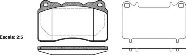 Remsa DB1695 E FRONT DISC BRAKE PADS - VOLVO V70 , S70 04-