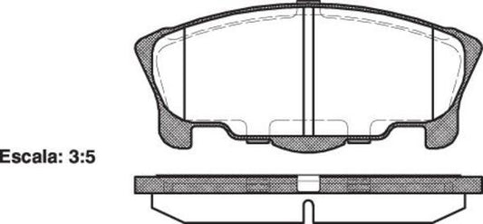 DB1343 E -PADS - DAIHATSU MOVE 5D WAGON F 97- 065700