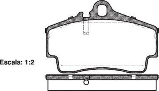 Remsa REAR DISC BRAKE PADS - PORSCHE 911 , CAYMAN