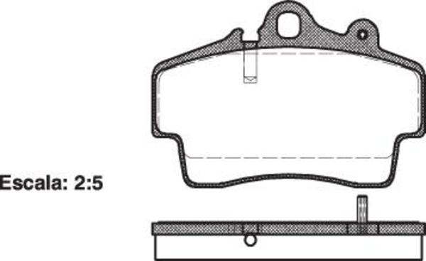 Remsa FRONT DISC BRAKE PADS - PORSCHE BOXSTER,CAYMAN 04-12