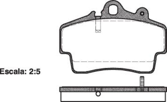 Remsa FRONT DISC BRAKE PADS - PORSCHE BOXSTER,CAYMAN 04-12