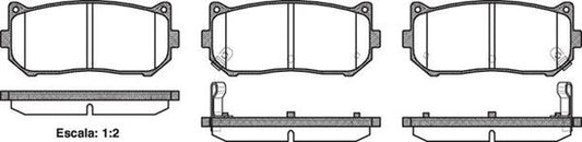 REAR DISC BRAKE PADS - KIA MENTOR 96-00 DB1466 E 064902