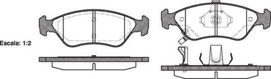 Remsa FRONT DISC BRAKE PADS - KIA CARENS 00-02