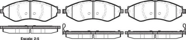 Remsa FRONT DISC BRAKE PADS - HOLDEN VIVA 05-