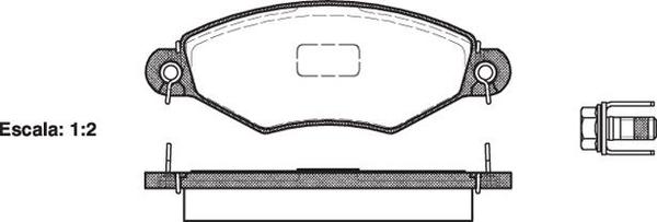 Remsa FDB1378 E FRONT DISC BRAKE PADS - CITROEN PEUGEOT RENAULT 206,306 93-