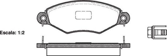 Remsa FDB1378 E FRONT DISC BRAKE PADS - CITROEN PEUGEOT RENAULT 206,306 93-