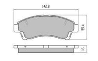 Remsa DB1322 E FRONT DISC BRAKE PADS - MAZDA B SERIES B SER 4X2 96