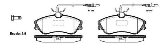 DB2015 E FRONT DISC BRAKE PADS - CITROEN PEUGEOT RENAULT XSARA 99-00 063404