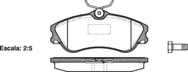 Remsa FDB1112 E FRONT DISC BRAKE PADS - CIT PEUG REN 206 XSARA 96-