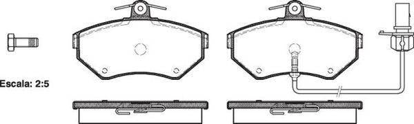 Remsa FRONT DISC BRAKE PADS - AUDI / VW A4,PASSAT 94-01