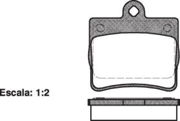 Remsa FDB1310 E REAR DISC BRAKE PADS - MERCEDES BENZ C CLASS 93-00