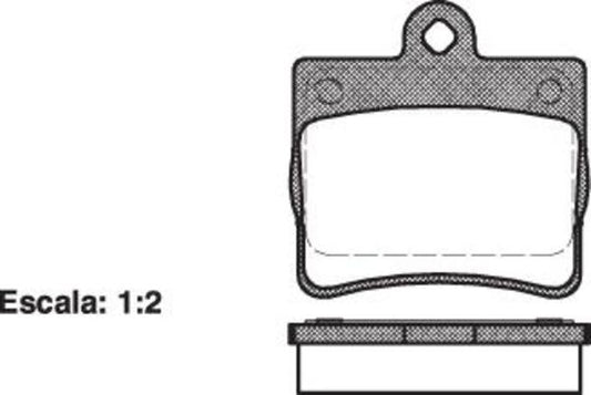 Remsa FDB1310 E REAR DISC BRAKE PADS - MERCEDES BENZ C CLASS 93-00