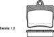 Remsa FDB1310 E REAR DISC BRAKE PADS - MERCEDES BENZ C CLASS 93-00