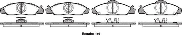 Remsa FRONT DISC BRAKE PADS - SSA MUSSO SPORT 04-