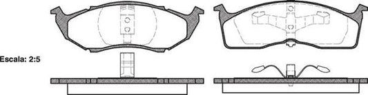 FRONT DISC BRAKE PADS - CHRYSLER VOYAGER  95-00 061000
