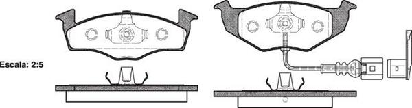 Remsa FRONT DISC BRAKE PADS - SKODA FABIA 99-08