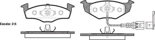 Remsa FRONT DISC BRAKE PADS - SKODA FABIA 99-08