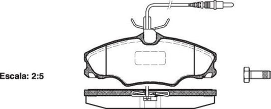 Remsa FDB1062 E FRONT DISC BRAKE PADS - CITROEN PEUGEOT RENAULT 406 96-04