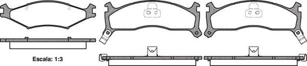 Remsa FDB1034 E FRONT DISC BRAKE PADS - KIA SPORTAGE 94-03