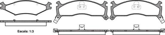 Remsa FDB1034 E FRONT DISC BRAKE PADS - KIA SPORTAGE 94-03