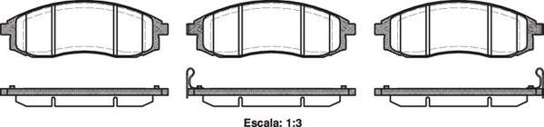 Remsa FRONT DISC BRAKE PADS - MITSUBISHI L200 2.5TD  00-