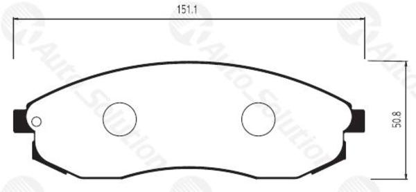 Remsa FRONT DISC BRAKE PADS - NISSAN MAXIMA A32,A33 94-03 DB1308 E