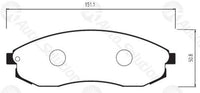 Remsa FRONT DISC BRAKE PADS - NISSAN MAXIMA A32,A33 94-03 DB1308 E