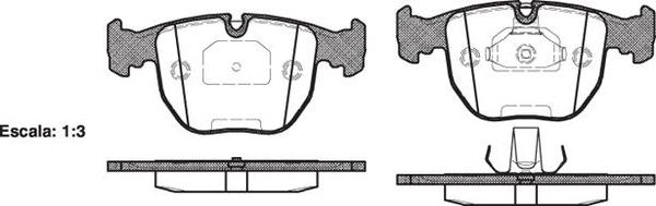 Remsa FRONT DISC BRAKE PADS - BMW 525 E39 (2 POT) 00-03
