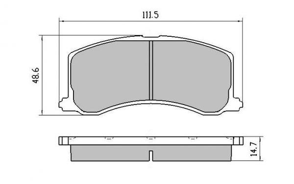 Remsa DB1304 E FRONT DISC BRAKE PADS - SUZUKI BALENO 95-99