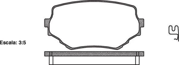 Remsa DB1312 E FRONT DISC BRAKE PADS - SUZUKI VITARA 95-