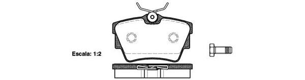 Remsa REAR DISC BRAKE PADS - VW TRANSPORTER T4  90-