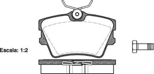 Remsa REAR DISC BRAKE PADS - AUDI / VW TRANSPORTER T4 90-