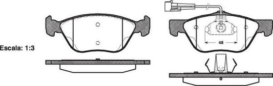 Remsa FDB1052 E FRONT DISC BRAKE PADS - FIAT BRAVA,BRAVO 96-01