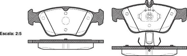Remsa FRONT DISC BRAKE PADS - MERCEDES BENZ E CLASS 96-99