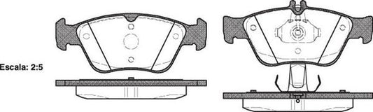 FRONT DISC BRAKE PADS - MERCEDES BENZ E CLASS 96-99 058610