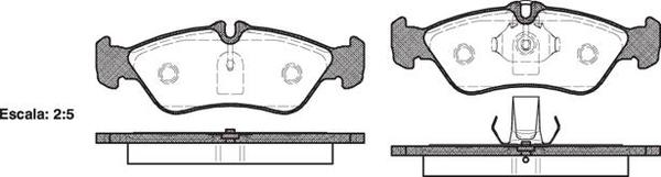 Remsa FDB1045 E REAR DISC BRAKE PADS - MERCEDES BENZ SPRINTER 95-