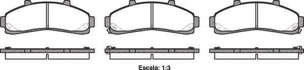 Remsa 7532 E FRONT DISC BRAKE PADS - FORD EXPLORER 93-