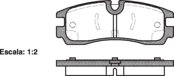 Remsa 7622 E REAR DISC BRAKE PADS - CADILLAC SEVILLE 97-04