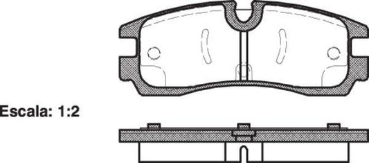 7622 E REAR DISC BRAKE PADS - CADILLAC SEVILLE 97-04 056630