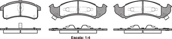 Remsa FRONT DISC BRAKE PADS - PONTIAC BONNEVILLE,FIREBIRD 91-