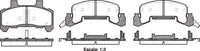 Remsa FRONT DISC BRAKE PADS - CHEVROLET CAVALIER 89-96