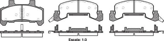 FRONT DISC BRAKE PADS - CHEVROLET CAVALIER 89-96 052602