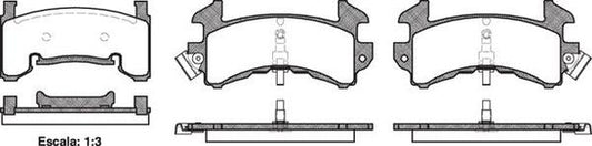 Remsa FRONT DISC BRAKE PADS - CHEVROLET BLAZER CAMARO