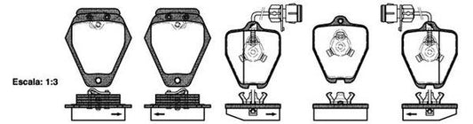 Remsa FDB985 E FRONT DISC BRAKE PADS - AUDI / VW A6,A8 94-02
