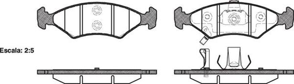 Remsa FRONT DISC BRAKE PADS - KIA SPORTAGE 97-03