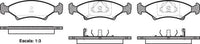 Remsa DB1335 E FRONT DISC BRAKE PADS - KIA SEPHIA / MENTOR