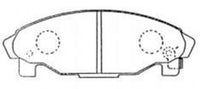 Remsa FRONT DISC BRAKE PADS - DAIHATSU CHARADE G200 93-00 DB1271 E