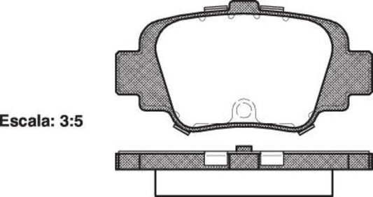 DB1309 E REAR DISC BRAKE PADS - NISSAN MICRA 1.3  95- 049900